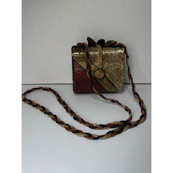 Mary Frances beaded flower small crossbody purse bag - Picture 4 of 8